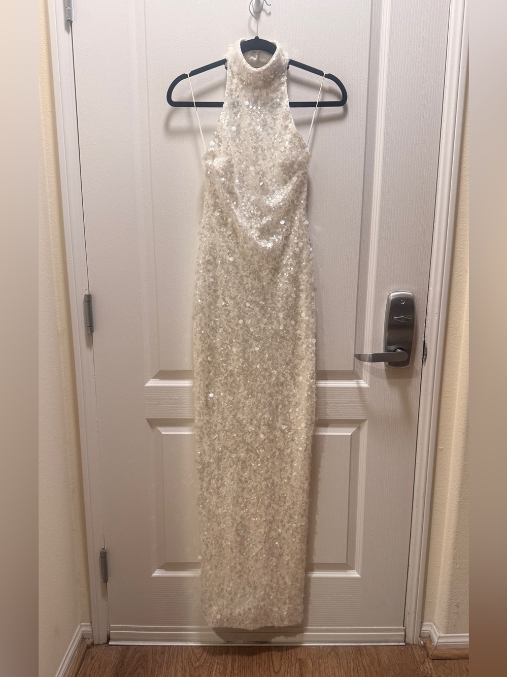Helsi Louisa Halter Sequin Backless Maxi Dress Size XS Preloved - Picture 6 of 8